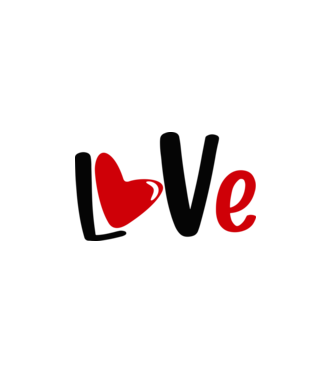 Love - Szerelem, Szeretet minta fehér pólón