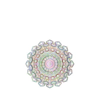 Mandala minta fehér pólón