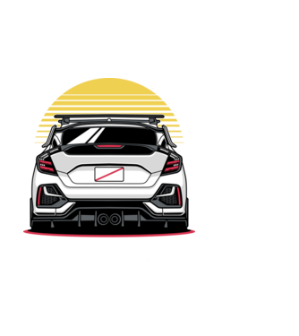 Honda Civic minta fekete pólón
