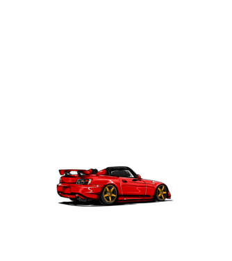 Honda S2000 minta fehér pólón