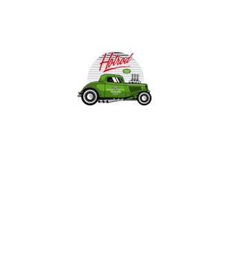 Hot Rod minta fekete pólón