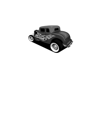 Hot Rod minta piros pólón