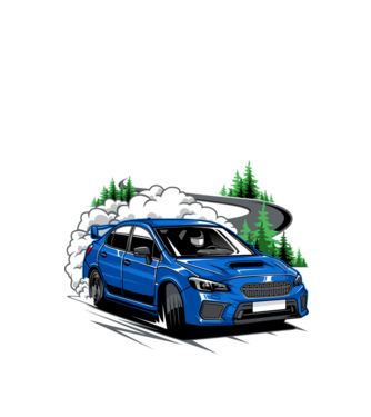 Subaru Impreza WRX STi minta fekete pólón