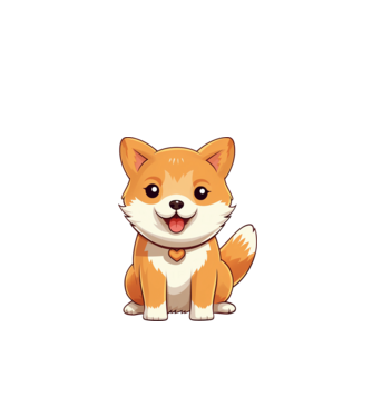 Aranyos kiskutya - Shiba Inu  minta fehér pólón