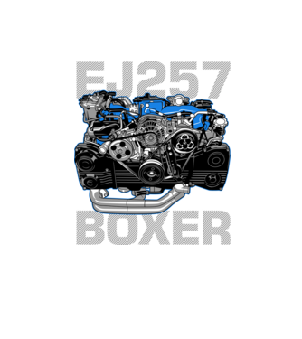 Subaru EJ257 Boxer Engine (motor)  minta homokszín pólón