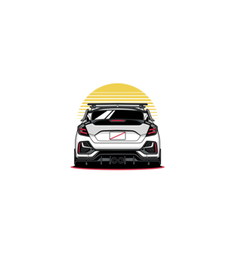Honda Civic minta fekete pólón