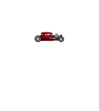 Hot Rod minta királykék pólón