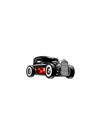 Hot Rod minta homokszín pólón