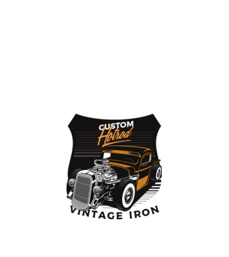 Hot Rod minta homokszín pólón