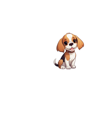 Aranyos kiskutya - Beagle  minta neonsárga pólón