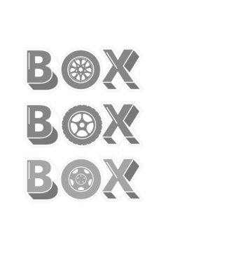 Box - (Forma 1 - Autóverseny) minta fekete pólón