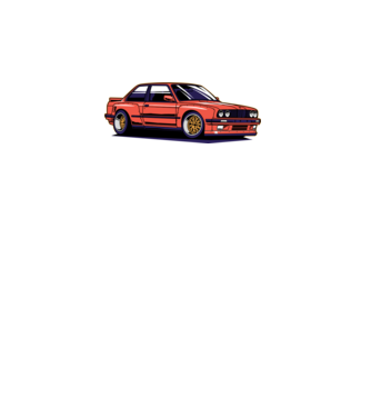 BMW E30 minta fekete pólón