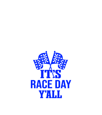 It's race day y'all - Versenynap van! minta fekete pólón