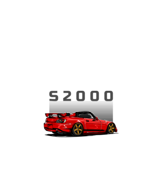 Honda S2000 minta fekete pólón
