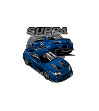 Toyota Supra  minta fehér pólón