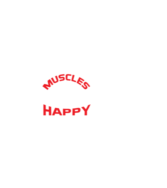 Sore muscles happy pain - Fájó izmok, boldog fájdalom minta fekete pólón