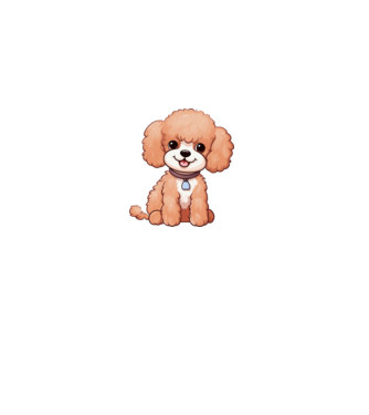 Aranyos kiskutya - Uszkár (Poodle) minta fehér pólón