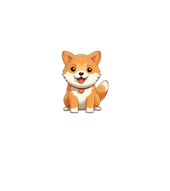 Aranyos kiskutya - Shiba Inu  minta fehér/piros pólón