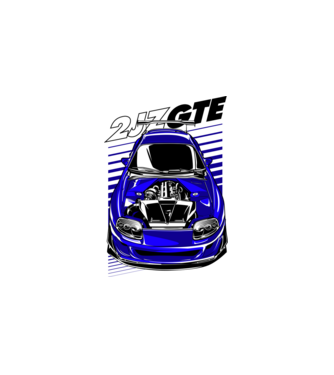 Toyota Supra 2JZ-GTE minta fehér pólón