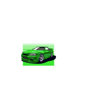 Nissan Skyline GTR minta sötétkék pólón