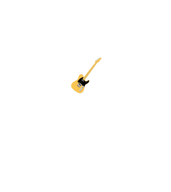 Telecaster gitár minta fekete pólón