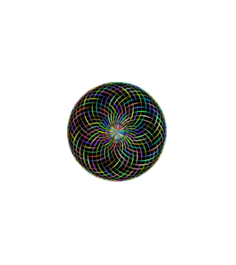 Mandala minta fekete pólón