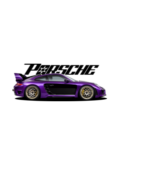 Porsche 911 GT minta fehér pólón