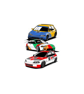 Honda Civic  minta fehér pólón