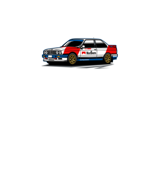 BMW E30 minta türkiz pólón