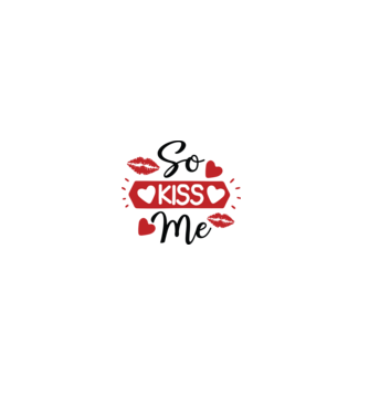 So Kiss Me - Csókolj meg  minta szürke pólón