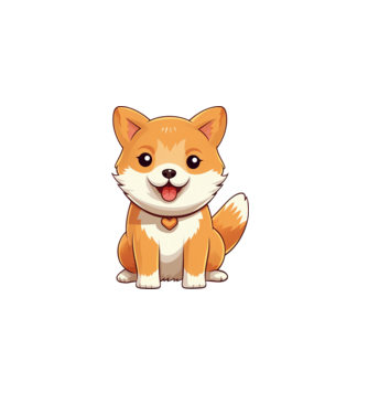 Aranyos kiskutya - Shiba Inu  minta fehér pólón