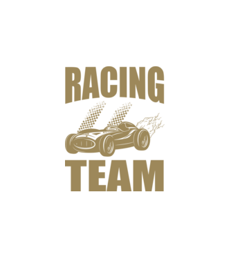 Racing Team - Versenycsapat minta fehér pólón