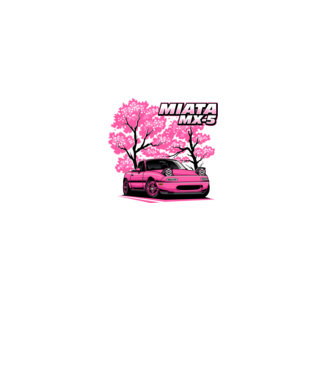 Mazda MX-5 Miata minta fekete pólón
