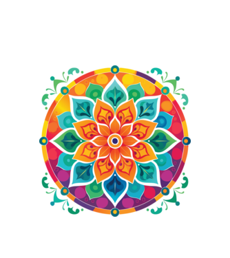 Mandala minta fehér pólón