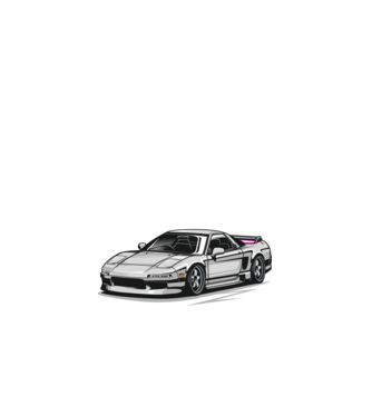 Honda NSX minta fehér pólón