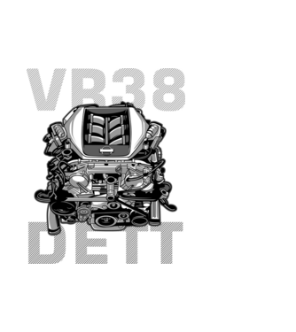 Nissan VR38 DETT Engine (motor)_2 minta fehér pólón