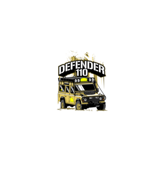 Land Rover Defender 110 minta fekete pólón