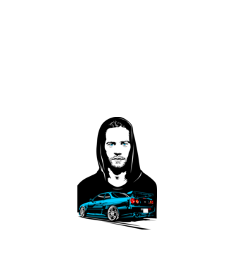 Paul Walker - Nissan Skyline R34  minta fehér pólón