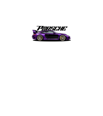 Porsche 911 GT minta fehér pólón