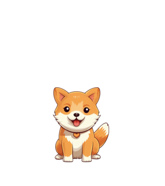 Aranyos kiskutya - Shiba Inu  minta fehér pólón