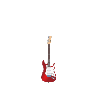Stratocaster gitár minta fekete pólón