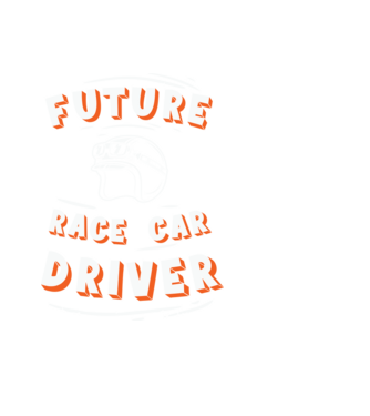 Future race car driver - Leendő autóversenyző minta fekete pólón