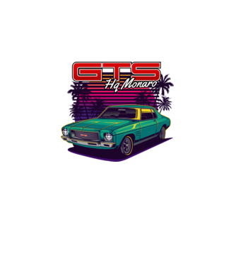 Holden Monaro GTS minta világos rózsaszín pólón