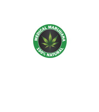 Orvosi marihuána minta fehér pólón