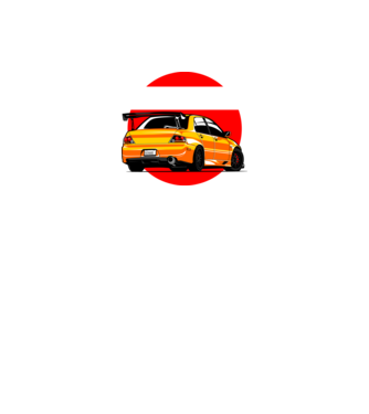 Mitsubishi Lancer Evo  minta fekete pólón