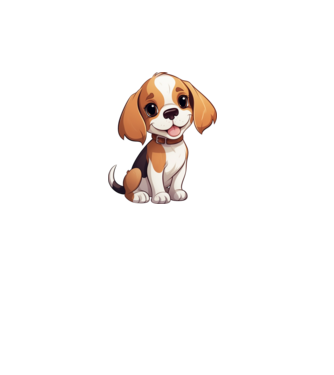Aranyos kiskutya - Beagle  minta dusty pink pólón