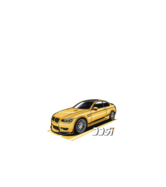 BMW 335i M-Power minta fehér pólón