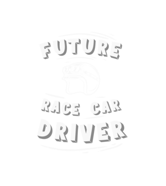 Future race car driver - Leendő autóversenyző  minta fekete pólón