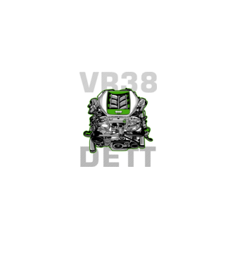 Nissan VR38 DETT Engine (motor)  minta homokszín pólón