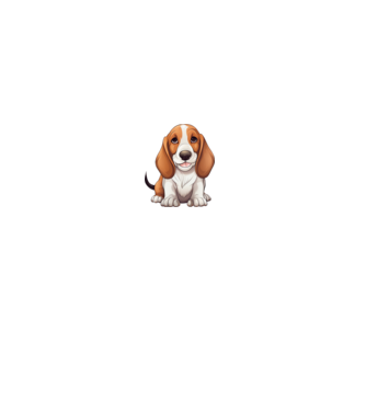 Aranyos kutya - Basset Hound  minta szürke pólón